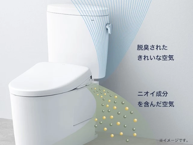 トイレのにおいを自動でパワー脱臭！TOTO「においきれい」機能のご紹介