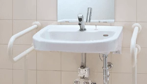 車椅子対応洗面器