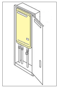 壁組み込み設置形
