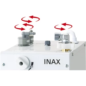 EHMS-CA3ECSC1-300C　LIXIL　INAX　ゆプラス　自動水栓一体型壁掛 適温出湯 3L　単水栓　排水栓なし　オートウィークリータイマー　排水器具セット ゆプラス INAX⁄LIXIL HMN-CA3ECSC1-330C 適温出湯タイプ 3L オート