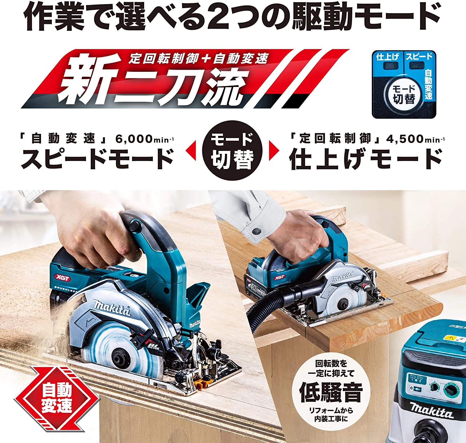 HS008GRDX_作業で選べる2つの駆動モード