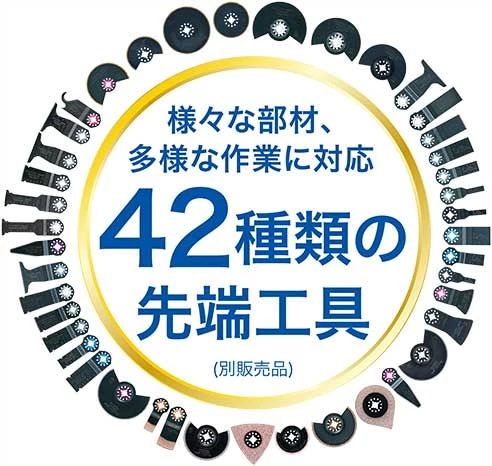 TM51DRG_42種類の先端工具(別売品)
