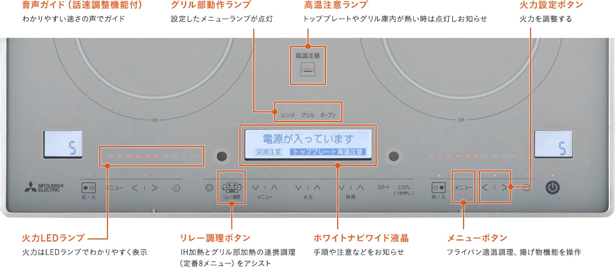 RE-221SR_初めて使う人にも分かりやすい快適な操作性
