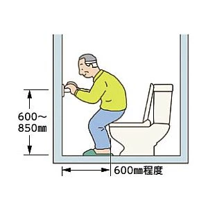 Ｉ型手すり