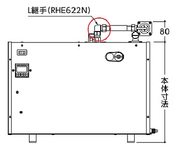 狭いスペースに取付可能