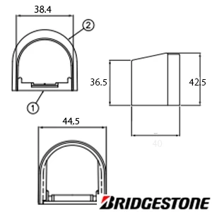 JDI-20-13 プッシュマスター リフォーム用部材 異径アダプター