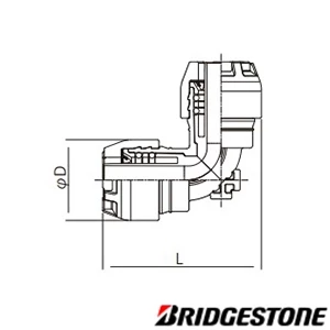 RCE13J コネクターエルボ らく楽Rシリーズ 同径タイプ