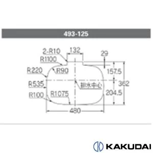 493-125 丸型洗面器（洗面ボウル）