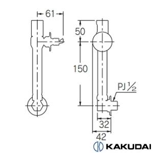 732-003-13 洗濯機用水栓(ストッパーつき)