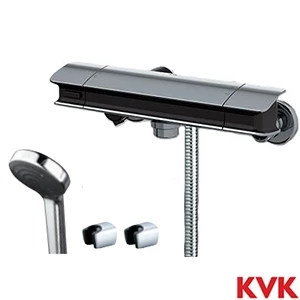 FTB310KWFHST KVK サーモスタット式シャワー 撥水 メッキワイドシャワー付