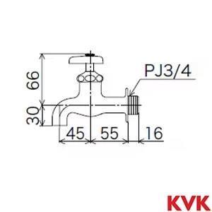 K1-20 KVK 横水栓20