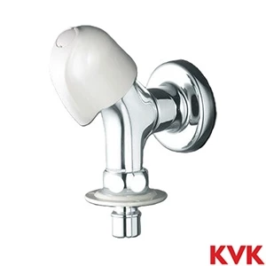 K117YBN KVK 洗濯機用水栓 ツバ付ワンタッチニップル付