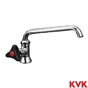 K16NDLVL KVK 立形自在水栓 左樹脂ハンドル仕様