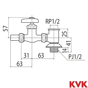 K19 KVK 分岐水栓