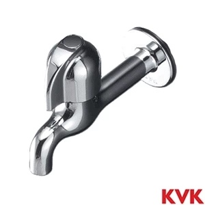 K2E KVK 胴長横水栓 節水チップ内蔵型