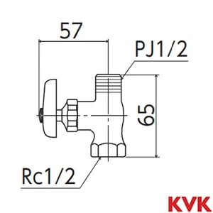K31P4-10 KVK 化粧バルブ ナットなし　10個入り