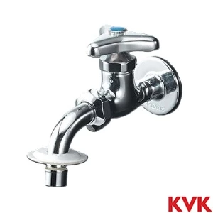 K34BNJ KVK 吐水口回転形給水栓 ツバ付ワンタッチノズル付
