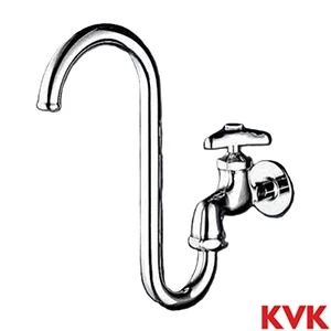 K3SD KVK 自在水栓 つる首パイプ付
