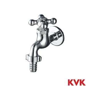 K4CJ KVK カップリング付横水栓 レトロピアンハンドル付