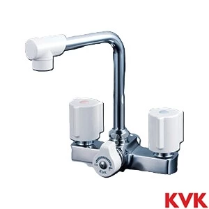 KM14E ２ハンドル混合栓 一時止水付