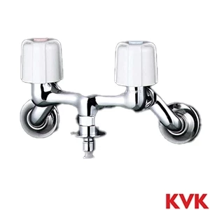 KM33U KVK 2ハンドル混合栓 とめるゾウ付 緊急止水機能付