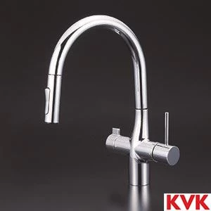KM6081SCECHS ビルトイン浄水器用シングルシャワー付混合栓(eレバー)