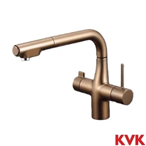 KM6121SCECBR KVK ビルトイン浄水器用シングルシャワー付混合栓