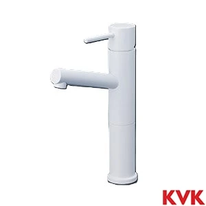 KM7061LM4 シングル混合栓 ロングボディ マットホワイト