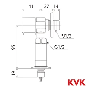 KU260KB KVK 洗濯機用水栓 ウルトラファインバブル付