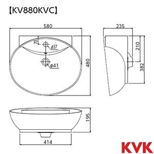 KV880KVC KVK 洗面器