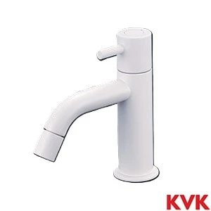 LFK612X-M4 KVK 立水栓 単水栓 マットホワイト