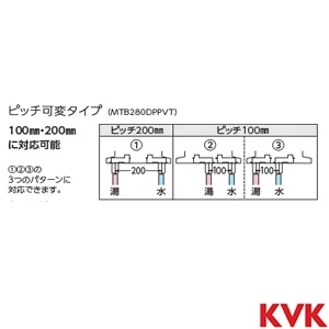 MTB280DPPVT デッキ形定量止水付サーモスタット式混合栓