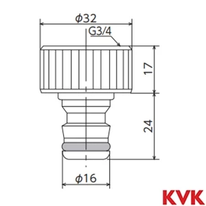 PZ807-20 KVK ワンタッチニップル20
