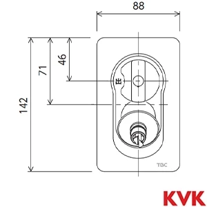 SC1100NJ KVK 水栓コンセント　樹脂管対応