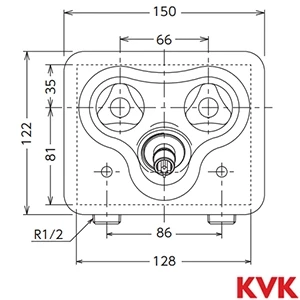 SP1200SA KVK 2ハンドル混合水栓コンセント 緊急止水機能付 ウォーターハンマー低減機能付