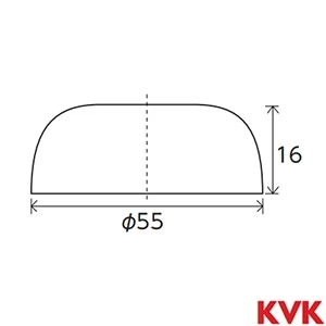 ZK32S KVK アングル形止水栓用ワン
