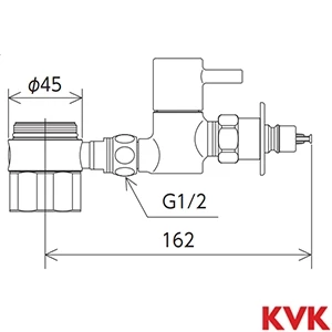 ZK5011P シングル混合栓用分岐金具