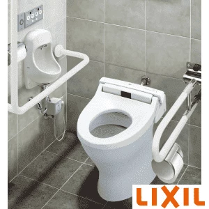 C-P15HK LR8 はパブリックトイレ向けの車椅子対応便器 リトイレ 床排水仕様です。車椅子から移乗しやすい高さの便器です。節水・快適・清掃性に優れたハイパーキラミック仕様のリクシル トイレです。