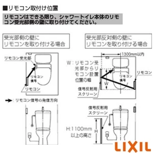 LIXIL(リクシル) CWA-112 大型壁リモコン