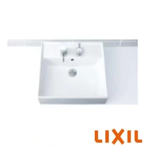 L-555ANC LR8 角形洗面器(ベッセル・壁付兼用式)