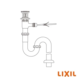 LF-201SAL ポップアップ式排水金具（呼び径32mm）