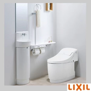 NKF-3WU2 LL トイレ棚手すり付2連紙巻器