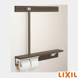 NKF-6WU2R WA 後付トイレ棚手すり付2連紙巻器
