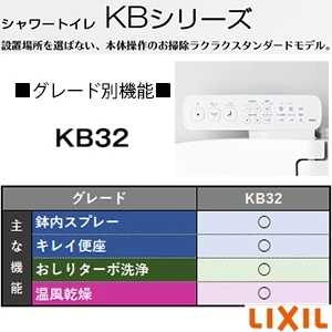 LIXIL(リクシル) YBC-Z30S+DT-Z350+CW-KB32 アメージュ便器+シャワートイレKBシリーズ[床排水][排水芯200mm][手洗いなし]