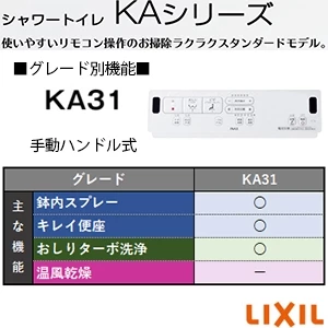 LIXIL(リクシル) YBC-Z30S+DT-Z350+CW-KA31 アメージュ便器+シャワートイレKAシリーズ[床排水][排水芯200mm][手洗いなし]