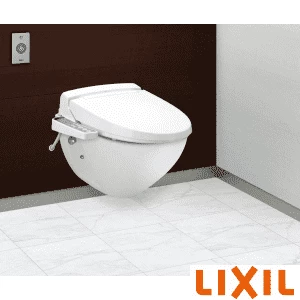 YC-P12P BN8 はパブリックトイレ向けの壁掛便器 床上排水仕様です。スタイリッシュなデザインで清掃性に優れたアクアセラミック仕様のリクシル トイレです。