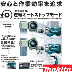 TW285DRGX 充電式インパクトレンチ 18V 6.0Ah 青