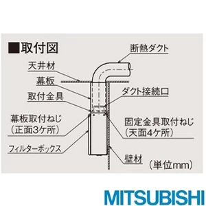 三菱電機 P-1030KP 化粧幕板[高さ300mm対応]