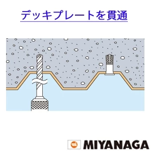 DLSDS34JP5 ミヤナガ デルタゴンビット SDSプラス ネジタイプ 5本パック 3.4mmX全長116㎜