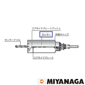 PCALC60150C ミヤナガ ALCコア/ポリ カッター 60X150 (ロング)